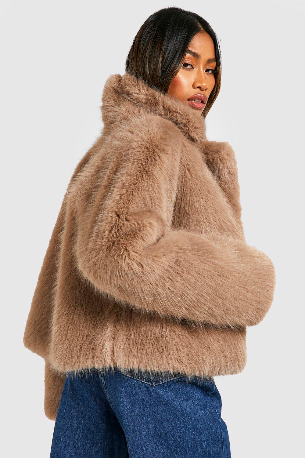 Short fake store fur jacket